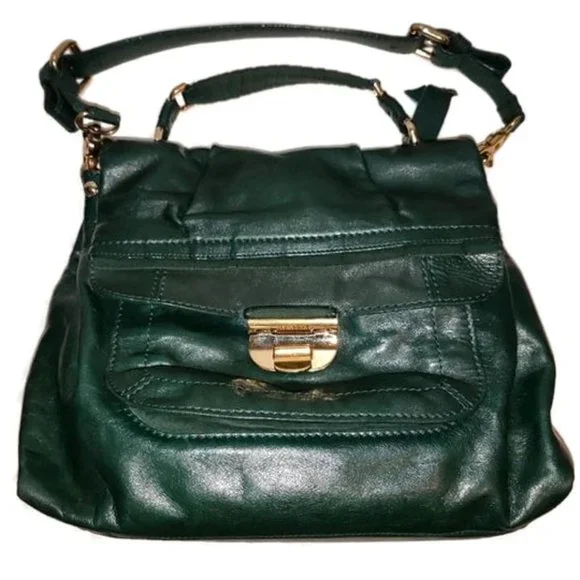 Nina Ricci Liane Green Lambskin Bag